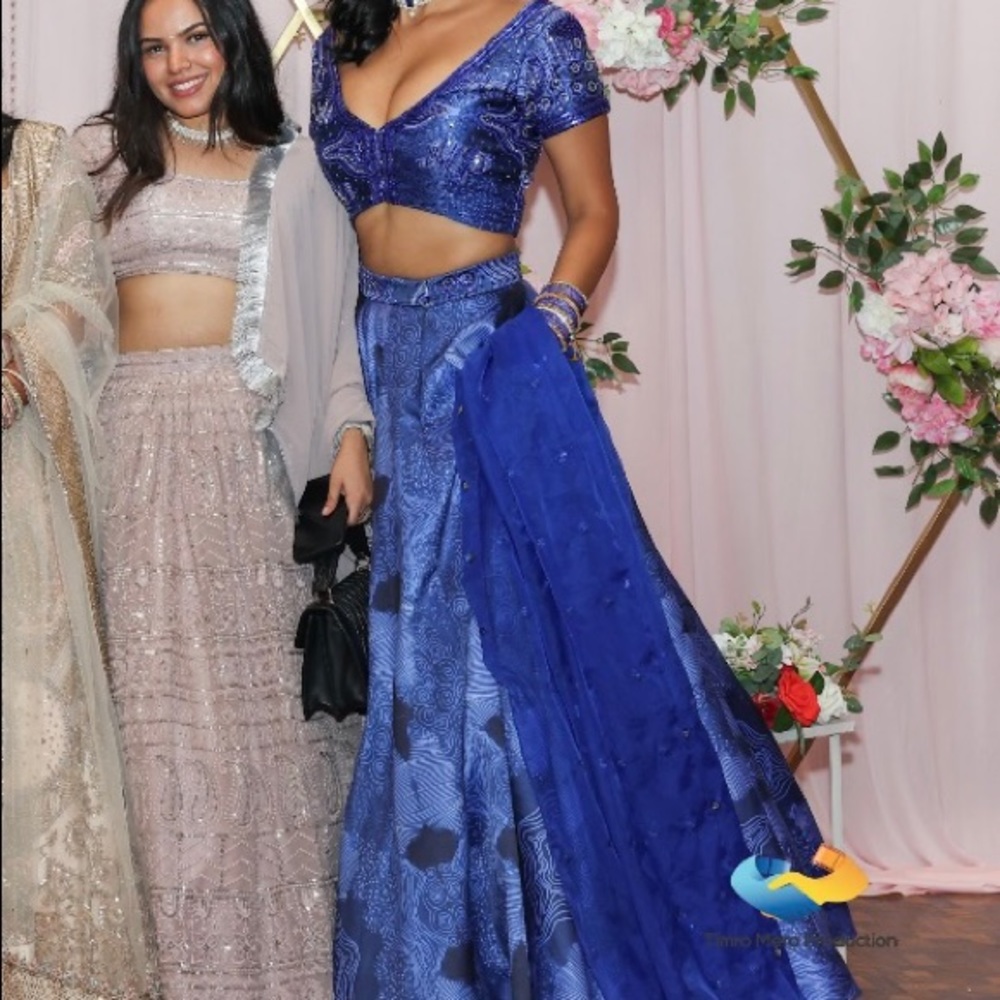 BLUE ECLECTIC MODERN LEHENGA